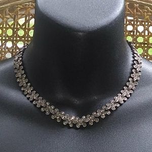 Art Deco Sterling Silver Marcasite Collar Choker